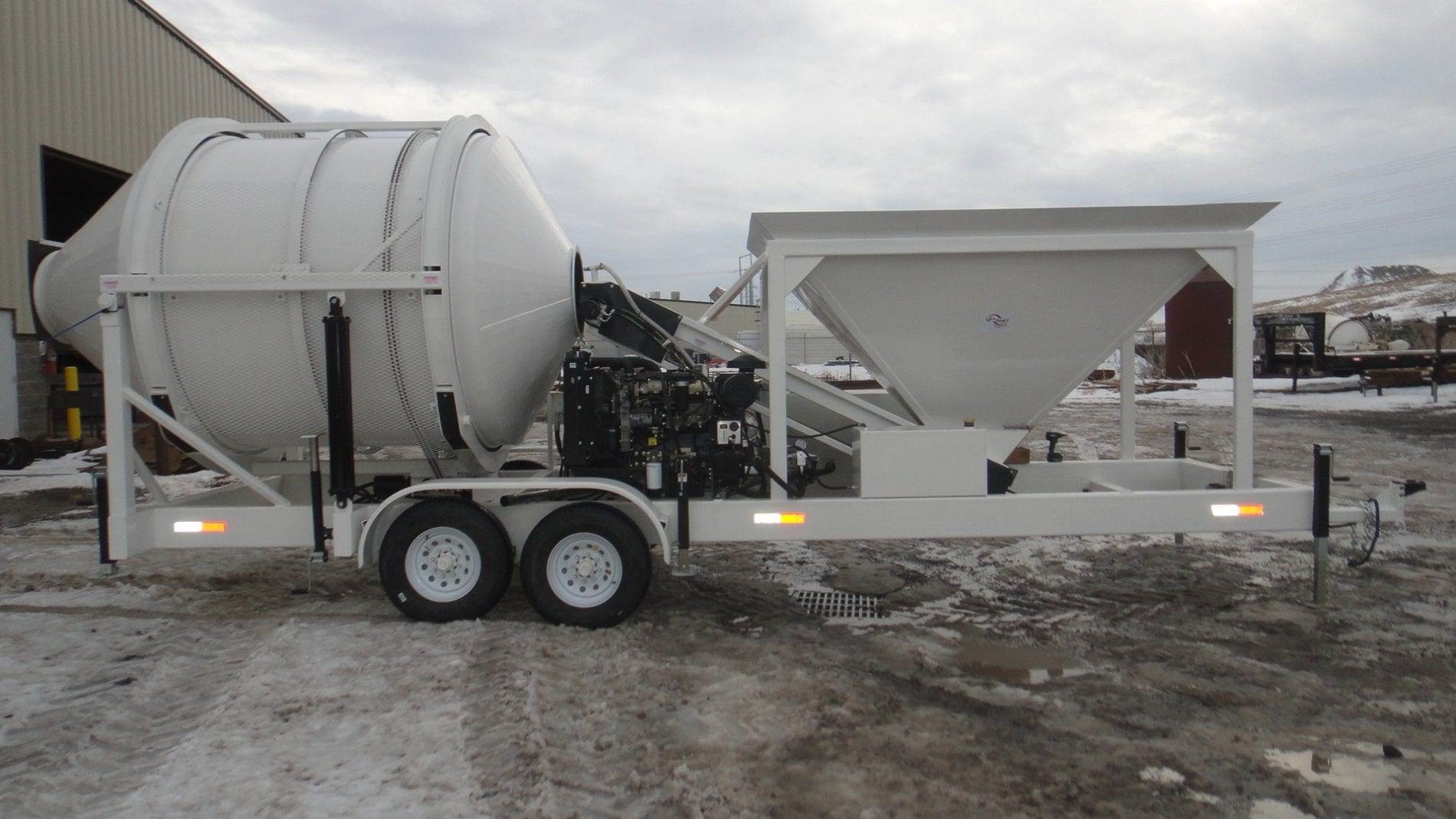 EZ 45 4 yd Portable Concrete Mixer Batching Plant Mix Right