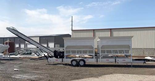 Portable Concrete Batching Plant 24+ Cubic Yards Automated Mix Right 2CL-24-2 at Right Manufacturing Systems Inc. Lindon, Utah