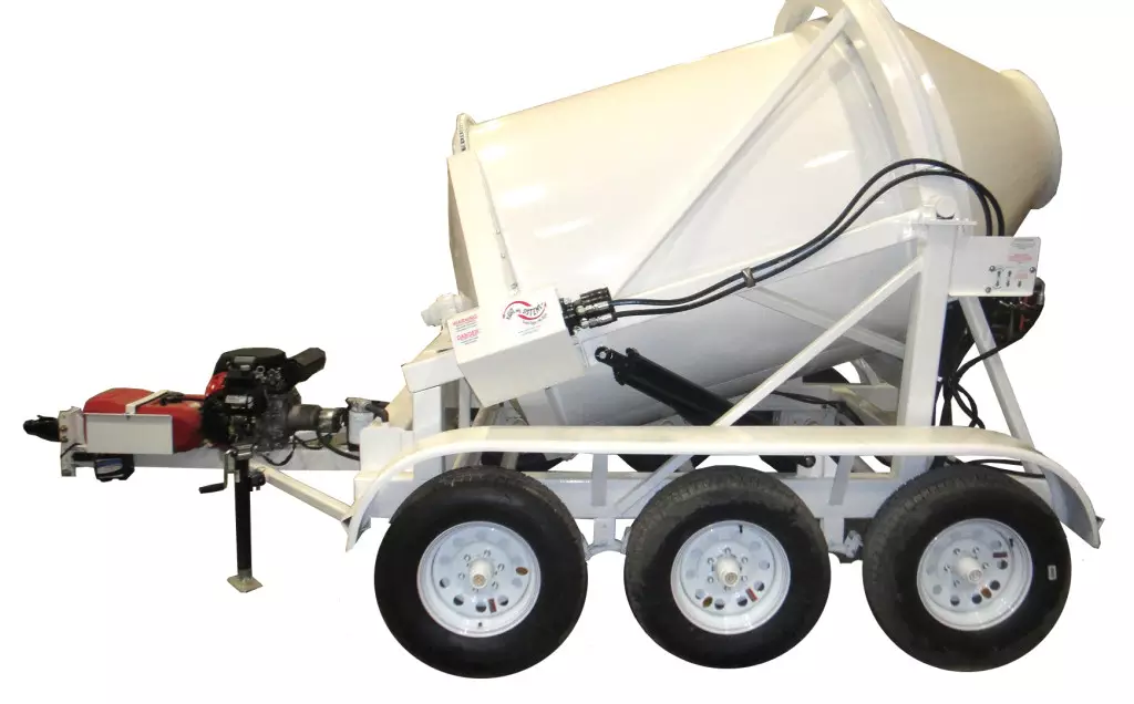 Portable Concrete Mixer 3 Cubic Yards Mix Right 2DH-3 by Right Manufacturing Systems Inc.
