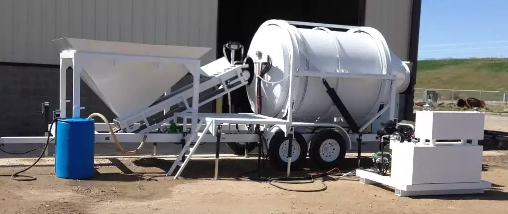 Portable Concrete Mixer Batching Plant 2 1/2 Cubic Yards Mix Right EZ 2-3 at Right Manufacturing Systems Inc.
