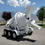 Portable Concrete Mixer 3 Cubic Yards Mix Right 2DH-3 Gravity Chute & Discharge Chute at Right Manufacturing Systems Inc.