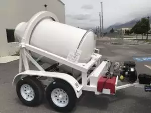 Portable Concrete Mixer 1 Cubic Yard Mix Right 2DH-1 at Right Manufacturing Systems Inc. Lindon, Utah